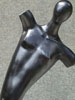 Male, black, kneeling, piece no. 1. Partial.